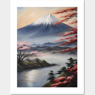 Japan Mount Fuji Oil Painting Art Posters and Art